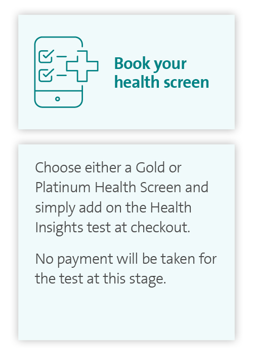 Health Insights test mobile graphic